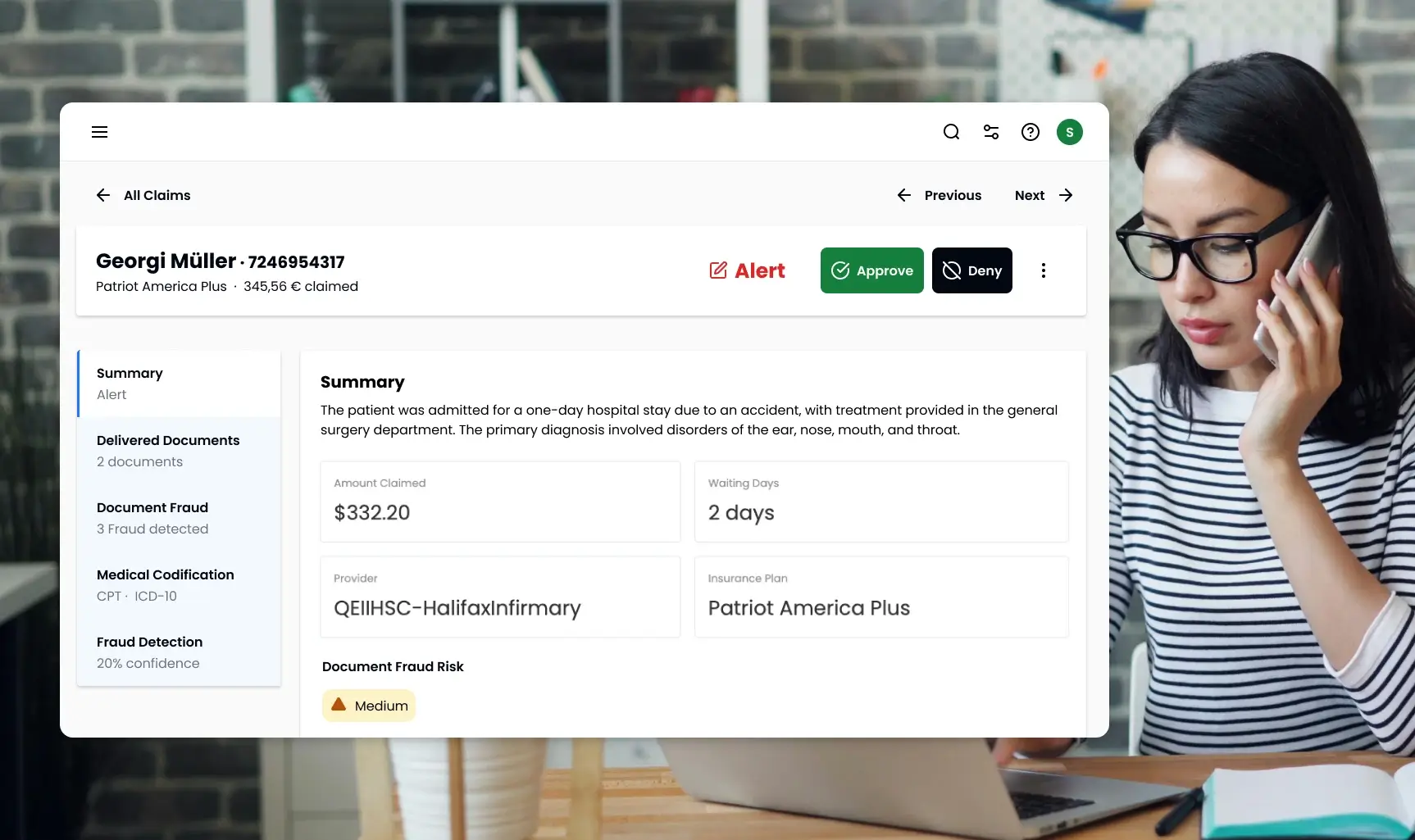 Claims47 platform for claims management in insurance companies with AI