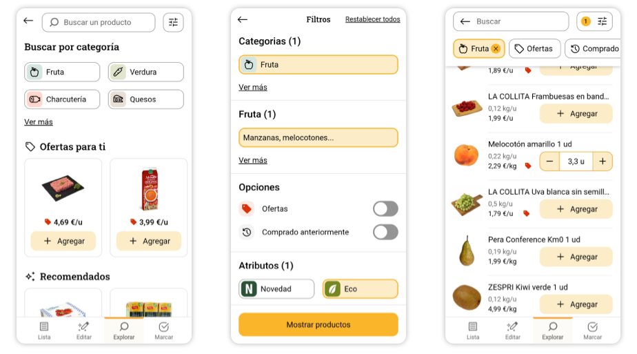 Product filtering